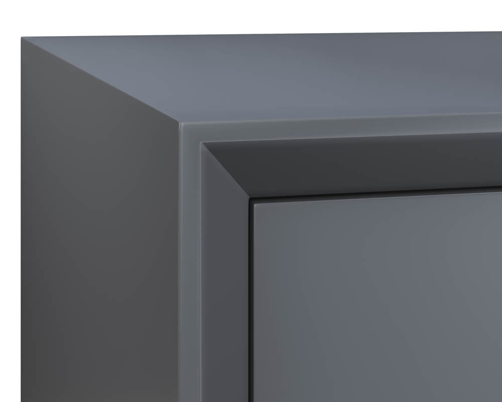 Sunpan Danbury Media Console And Cabinet In Slate Navy