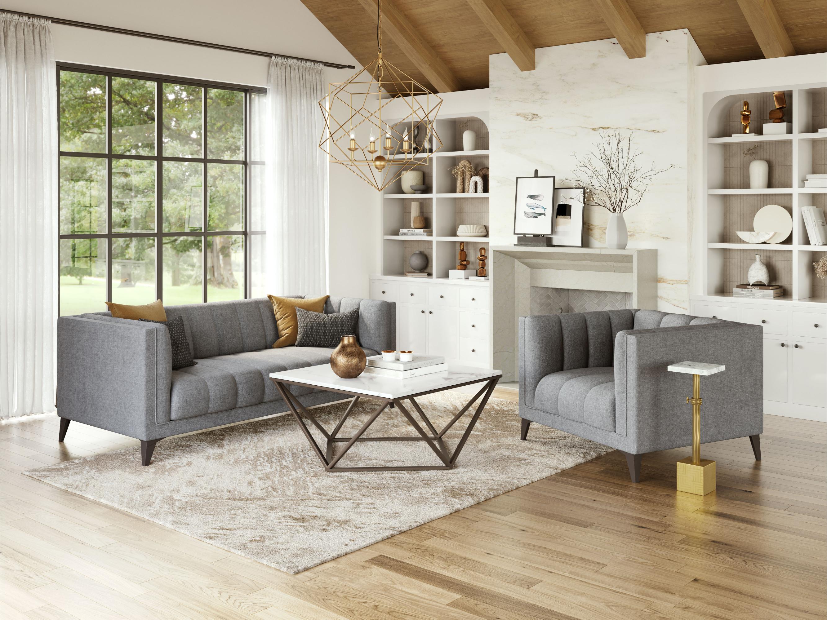 Zuo Modern Punta Cana Sofa Leonardo in Ash/Snow