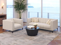Zuo Modern Punta Cana Sofa Leonardo in Ash/Snow