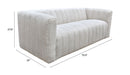 Zuo Modern Puerto Plata Sofa Dason in Snow/Granite
