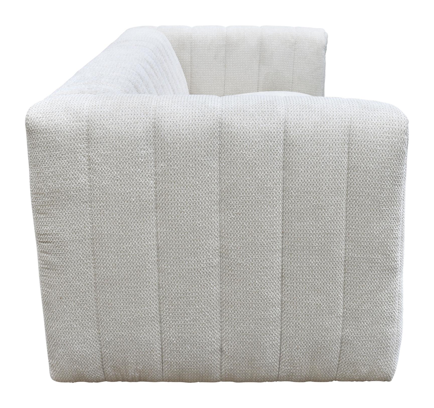 Zuo Modern Puerto Plata Sofa Dason in Snow/Granite