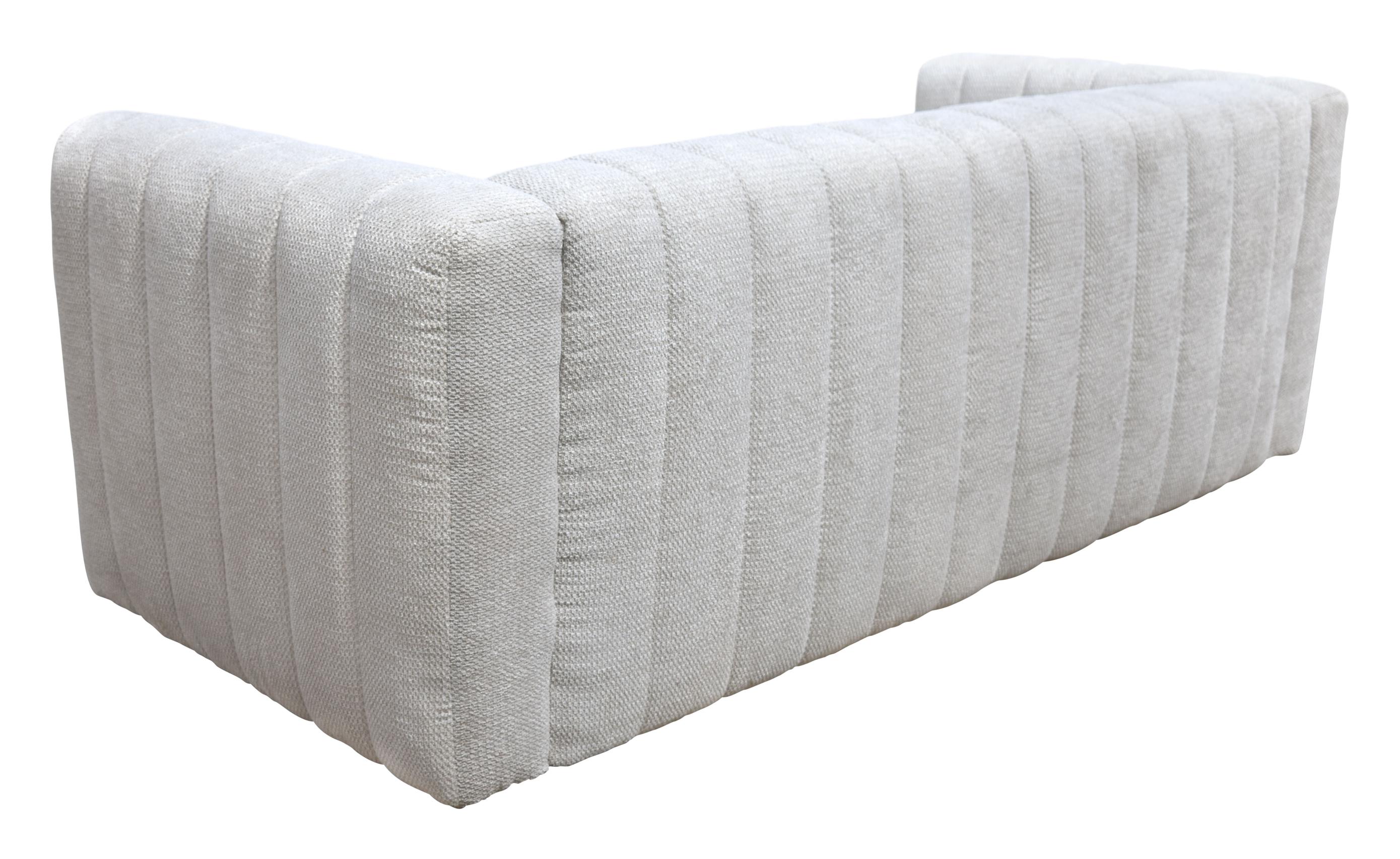 Zuo Modern Puerto Plata Sofa Dason in Snow/Granite