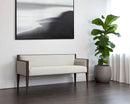Sunpan Babel Bench in Cube Mist Grey