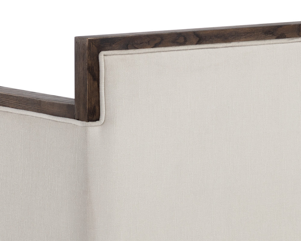 Sunpan Babel Bench in Cube Mist Grey