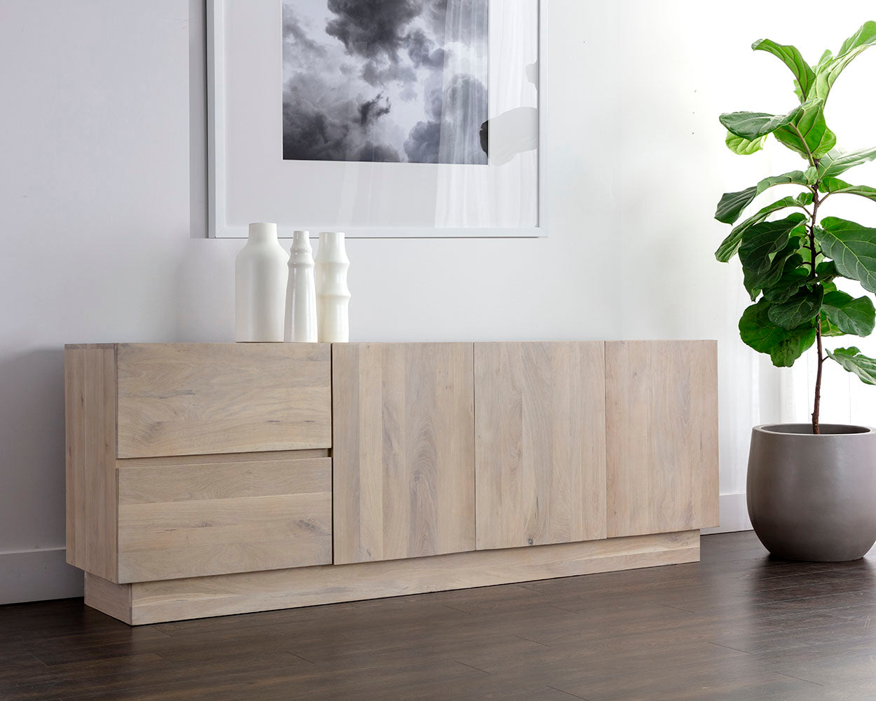 Sunpan Althea Sideboard in Light Oak