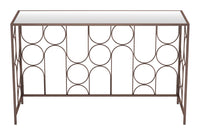 Zuo Modern Convale Console Table in Bronze