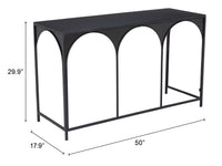 Zuo Modern Loriet Console Table in Black