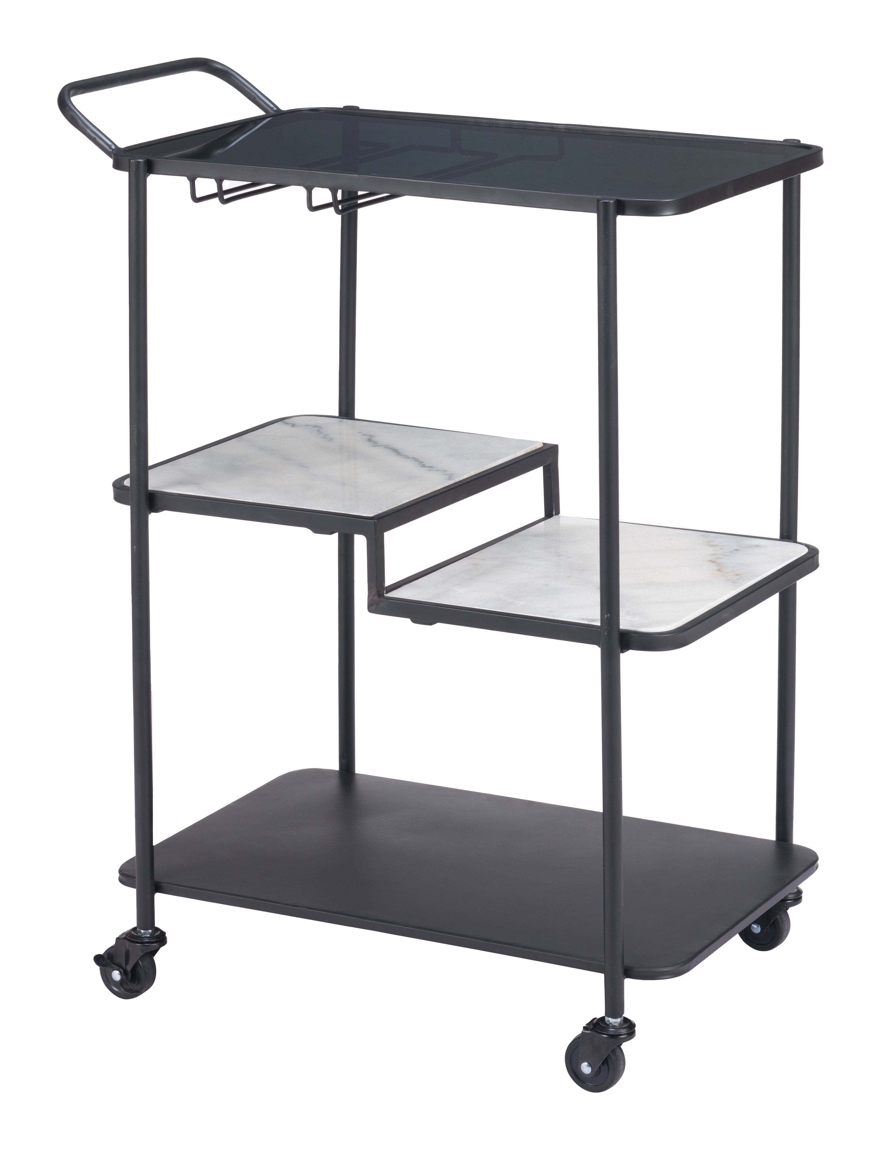 Zuo Modern Constanza Bar Cart in Black