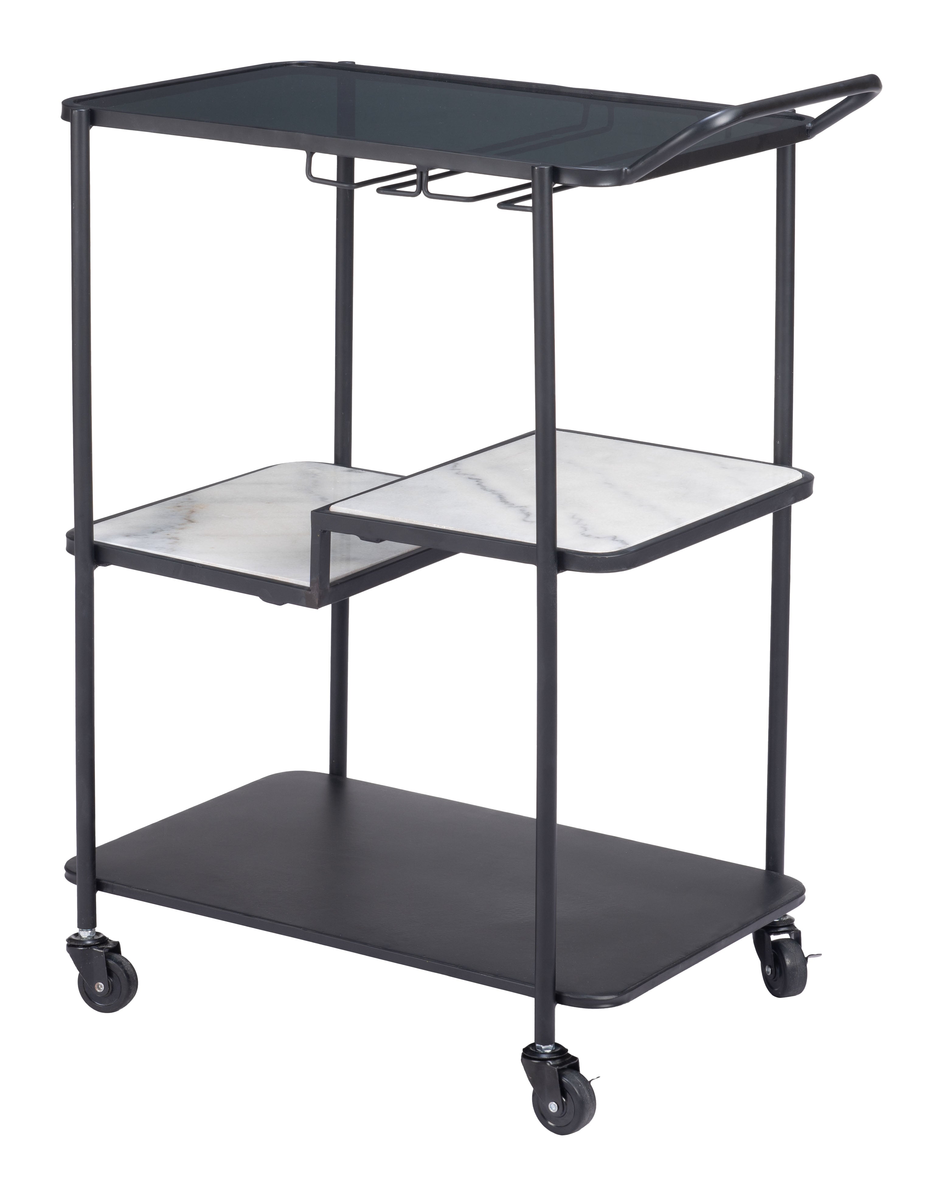 Zuo Modern Constanza Bar Cart in Black