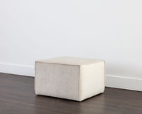 Sunpan Calista Ottoman In Abbington Navy/Navarro Stone/Treasure Gold - Small