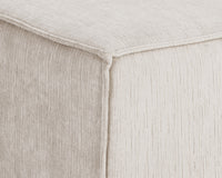Sunpan Calista Ottoman In Abbington Navy/Navarro Stone/Treasure Gold - Small