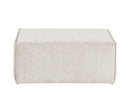 Sunpan Calista Ottoman In Navarro Pewter/Stone - Large