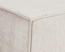 Sunpan Calista Ottoman In Navarro Pewter/Stone - Large