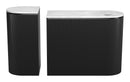 Zuo Modern Ormara Console Table Set in White and Black - 2-Piece