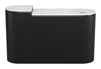 Zuo Modern Ormara Console Table Set in White and Black - 2-Piece