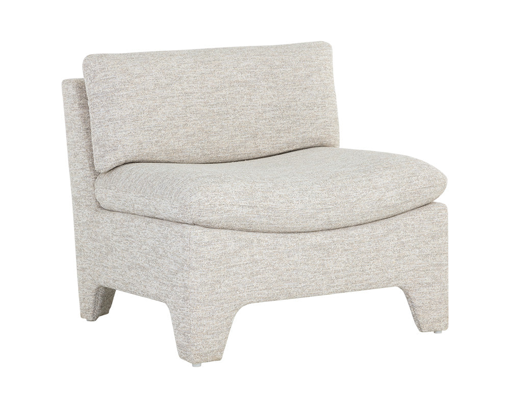 Sunpan Dallin Lounge Chair in Boho Oatmeal / Sesame