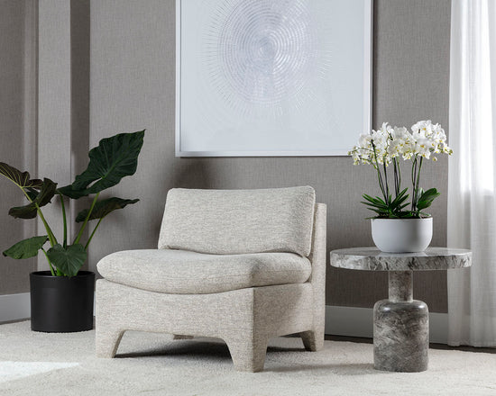 Sunpan Dallin Lounge Chair in Boho Oatmeal / Sesame