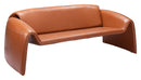 Zuo Modern Horten Sofa in Brown/Red