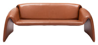 Zuo Modern Horten Sofa in Brown/Red