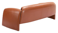 Zuo Modern Horten Sofa in Brown/Red