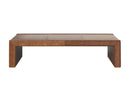 Sunpan Barella Coffee Table in Cognac Leather/Vintage Charcoal Leather
