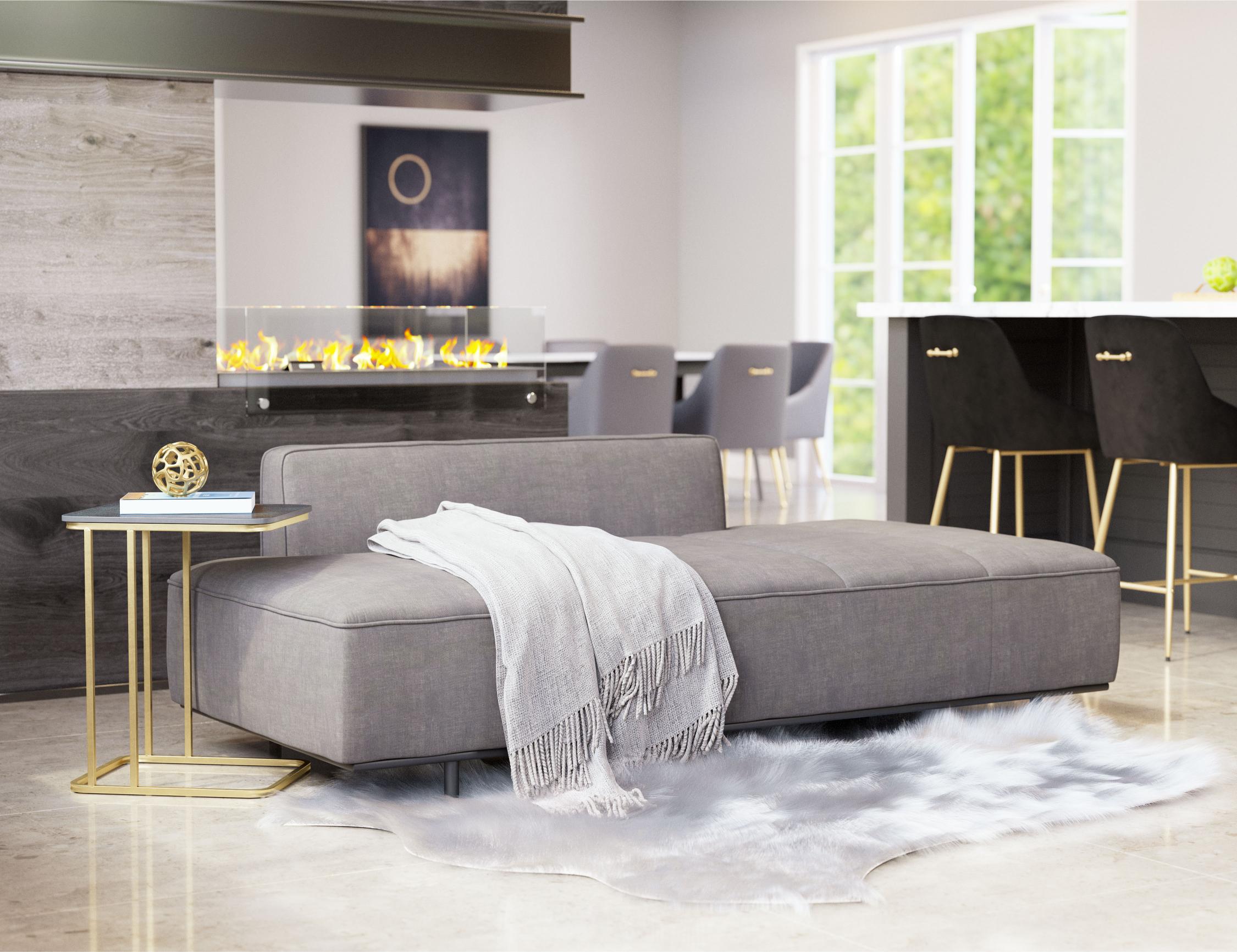 Zuo Modern Confection Sofa in Brown/Gray