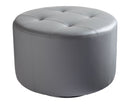 SUNPAN Domani Swivel Ottoman - Large In Graphite/Onyx/Orange/Snow