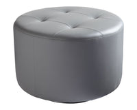 SUNPAN Domani Swivel Ottoman - Large In Graphite/Onyx/Orange/Snow