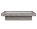 Sunpan Azelia Coffee Table in Camel Leather/Light Grey Leather