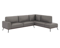 Sunpan Brandi Sofa Chaise in Camel Leather