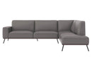 Sunpan Brandi Sofa Chaise in Camel Leather