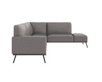 Sunpan Brandi Sofa Chaise in Camel Leather