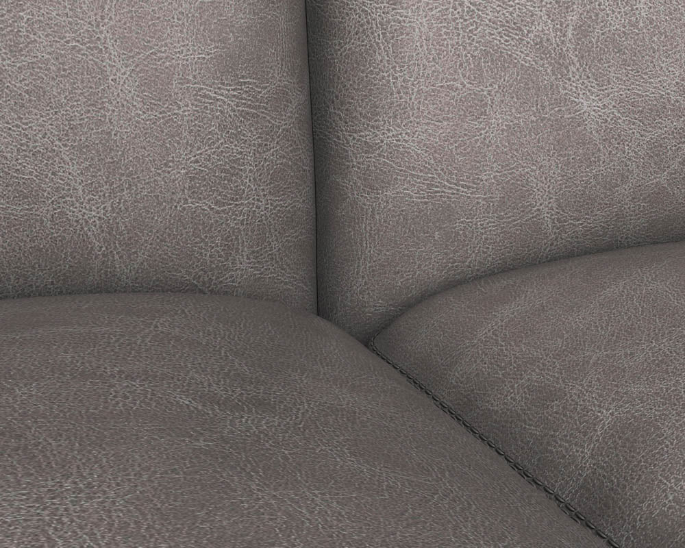 Sunpan Brandi Sofa Chaise in Camel Leather