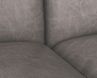 Sunpan Brandi Sofa Chaise in Camel Leather