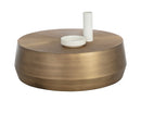 Sunpan Creed Coffee Table in Antique Gold / Gunmetal - Large