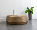 Sunpan Creed Coffee Table in Antique Gold / Gunmetal - Large