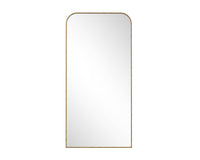 Sunpan Calabasas Floor Mirror In Rustic Oak