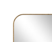 Sunpan Calabasas Floor Mirror In Rustic Oak