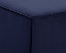 Sunpan Calista Ottoman In Abbington Navy/Navarro Stone/Treasure Gold - Small