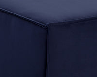 Sunpan Calista Ottoman In Abbington Navy/Navarro Stone/Treasure Gold - Small