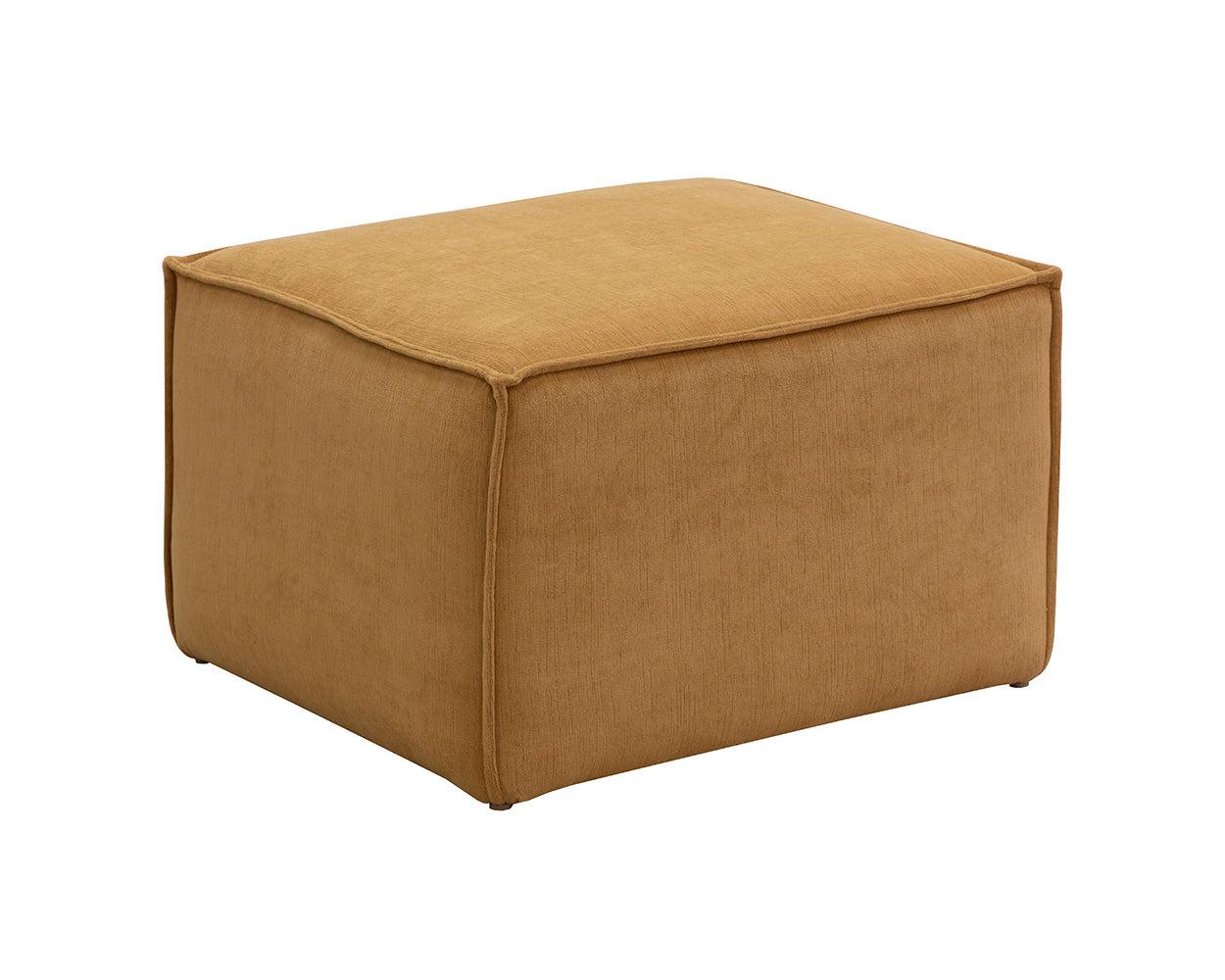 Sunpan Calista Ottoman In Abbington Navy/Navarro Stone/Treasure Gold - Small