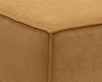 Sunpan Calista Ottoman In Abbington Navy/Navarro Stone/Treasure Gold - Small
