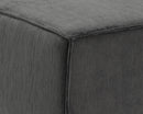 Sunpan Calista Ottoman In Navarro Pewter/Stone - Large