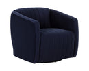 Sunpan Garrison Swivel Lounge Chair - Abbington Navy / Liv Dove