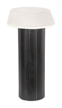 Zuo Modern Izola Console Table in White and Black