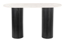 Zuo Modern Izola Console Table in White and Black
