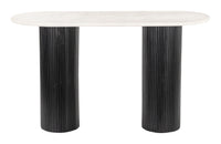 Zuo Modern Izola Console Table in White and Black