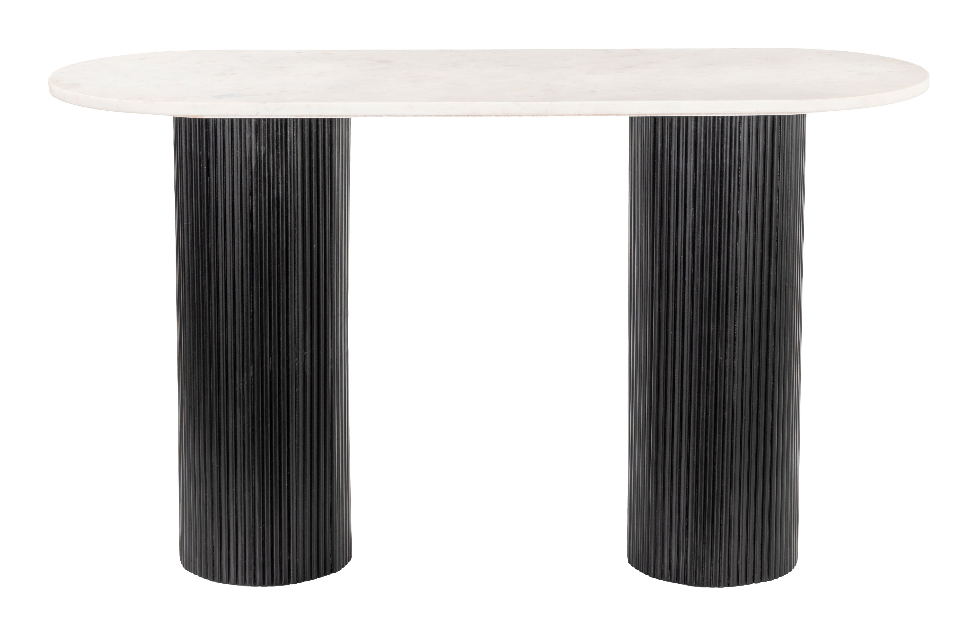 Zuo Modern Izola Console Table in White and Black