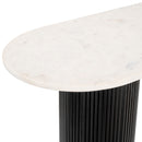 Zuo Modern Izola Console Table in White and Black