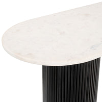 Zuo Modern Izola Console Table in White and Black